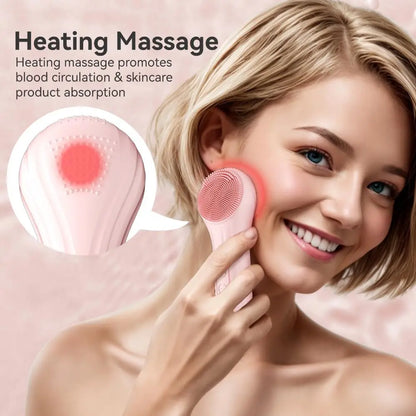 Sonic Rechargeable Facial Cleansing Brush – Waterproof, Exfoliating, Deep Pore Cleaner"