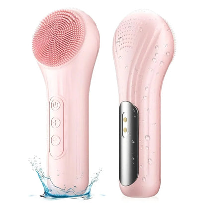 Sonic Rechargeable Facial Cleansing Brush – Waterproof, Exfoliating, Deep Pore Cleaner"